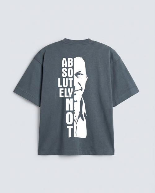 Absolutely Not Portrait Silhouette Oversized T-Shirt
