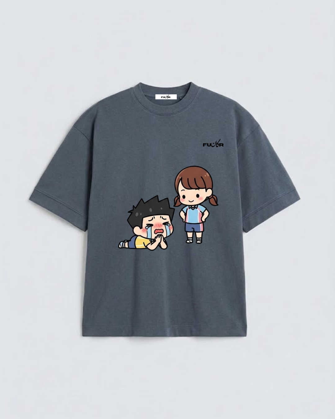 Cute Cartoon Characters Oversized  T-Shirt