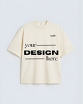 Your Design Here Custom Template Cream T-Shirt