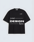 Your Design Here Custom Template Black T-Shirt