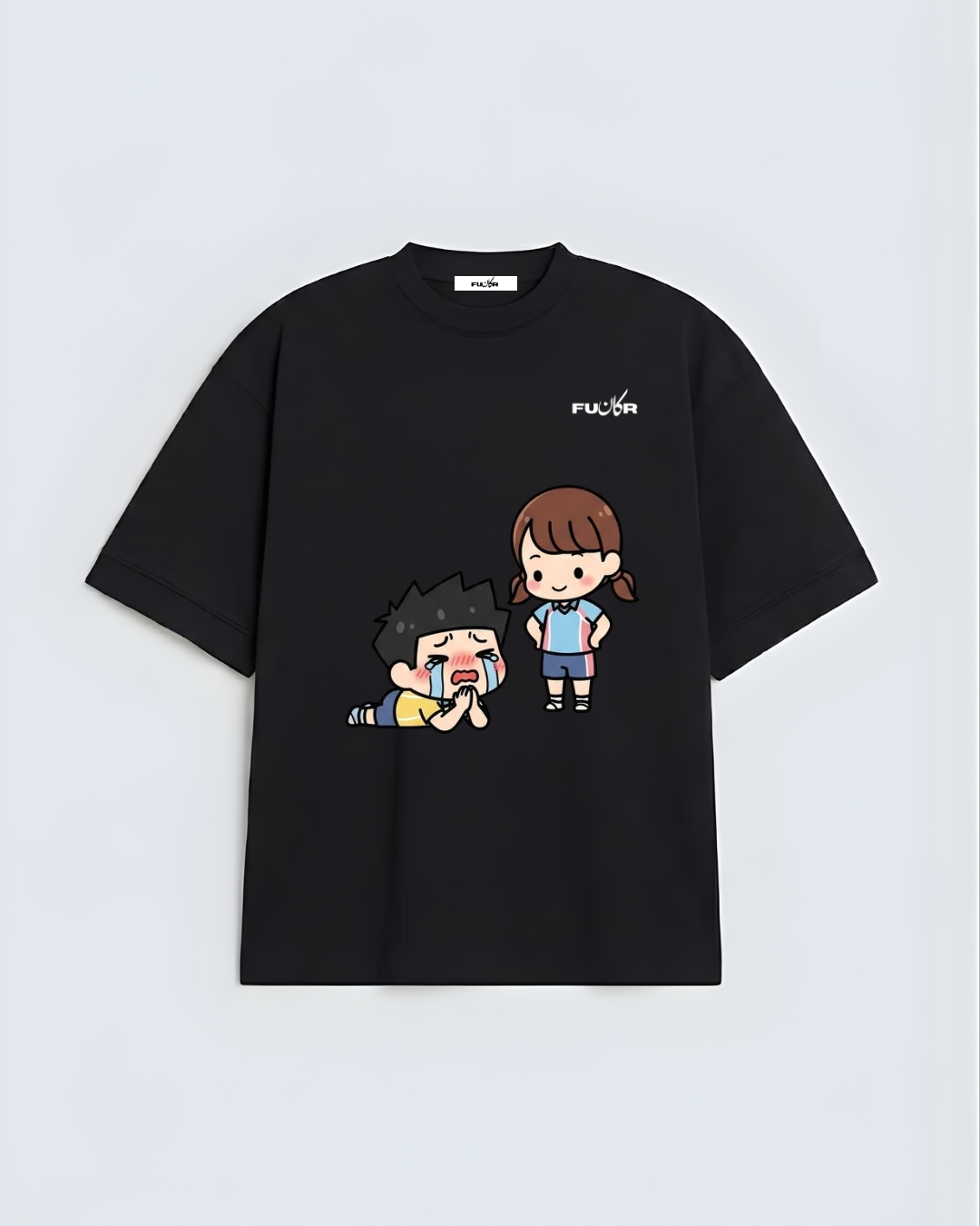 Cute Cartoon Characters Oversized  T-Shirt