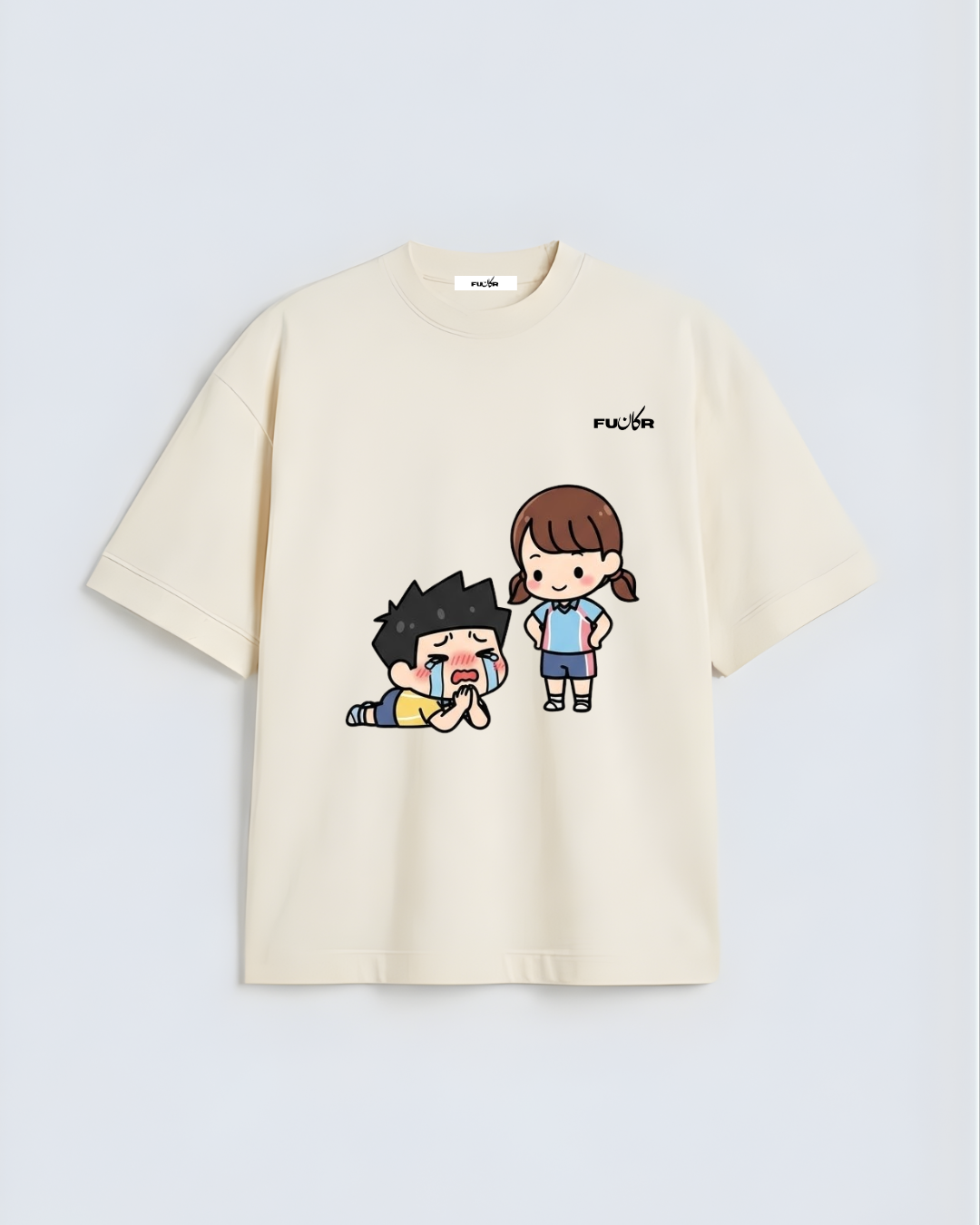 Cute Cartoon Characters Oversized  T-Shirt